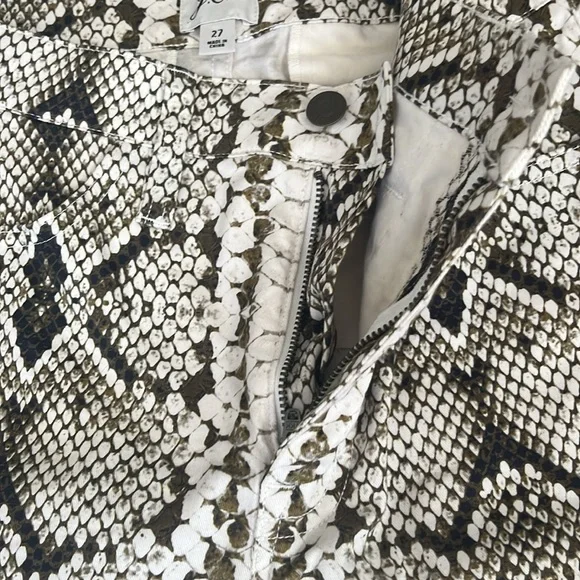 J. Crew green snake skin pant - Picture 7 of 9